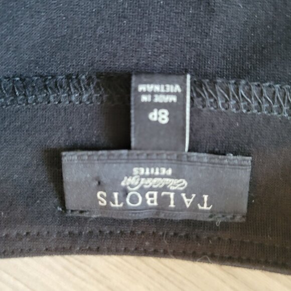 Talbots Womens Black Sheath Dress 8P - Picture 4 of 5